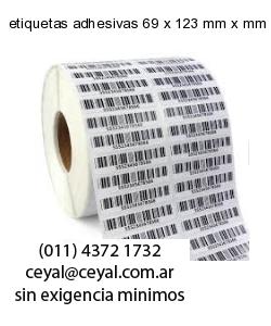 etiquetas adhesivas 69 x 123 mm x mm
