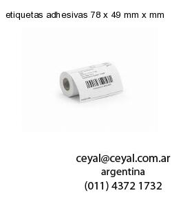 etiquetas adhesivas 78 x 49 mm x mm