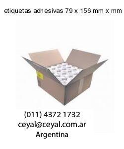 etiquetas adhesivas 79 x 156 mm x mm