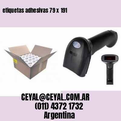 etiquetas adhesivas 79 x 191