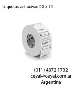 etiquetas adhesivas 80 x 78