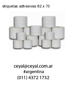 etiquetas adhesivas 82 x 73