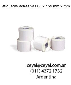etiquetas adhesivas 83 x 159 mm x mm