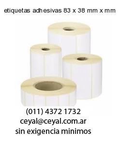 etiquetas adhesivas 83 x 38 mm x mm