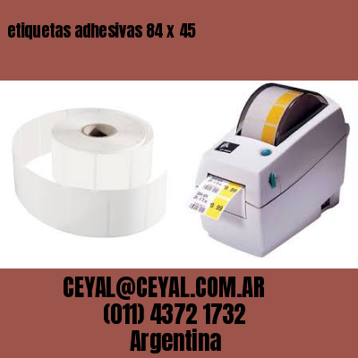 etiquetas adhesivas 84 x 45