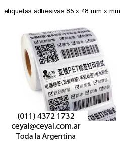 etiquetas adhesivas 85 x 48 mm x mm