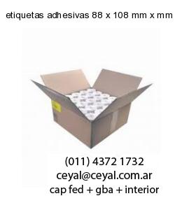 etiquetas adhesivas 88 x 108 mm x mm