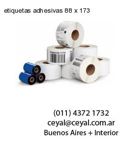 etiquetas adhesivas 88 x 173