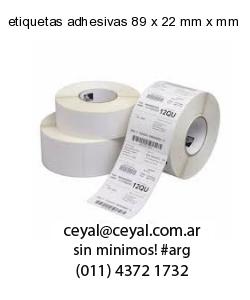etiquetas adhesivas 89 x 22 mm x mm