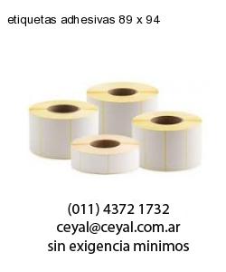 etiquetas adhesivas 89 x 94