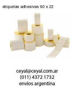 etiquetas adhesivas 90 x 22