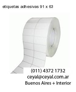 etiquetas adhesivas 91 x 63