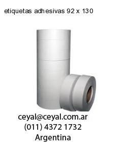 etiquetas adhesivas 92 x 130