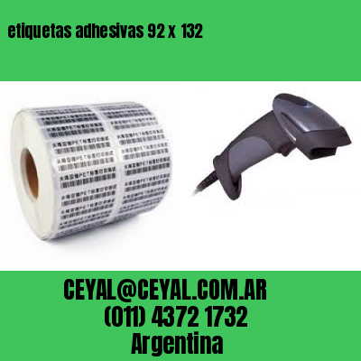 etiquetas adhesivas 92 x 132