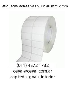 etiquetas adhesivas 98 x 96 mm x mm
