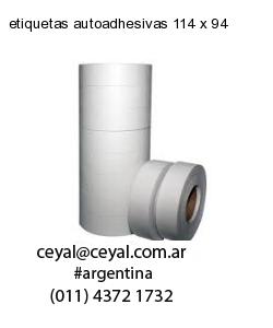 etiquetas autoadhesivas 114 x 94