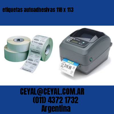 etiquetas autoadhesivas 118 x 113