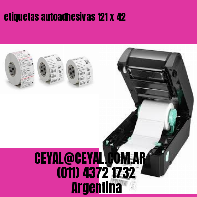 etiquetas autoadhesivas 121 x 42