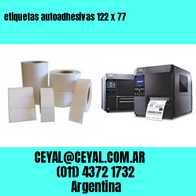 etiquetas autoadhesivas 122 x 77