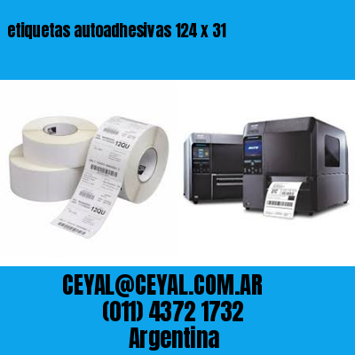 etiquetas autoadhesivas 124 x 31