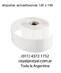 etiquetas autoadhesivas 126 x 198