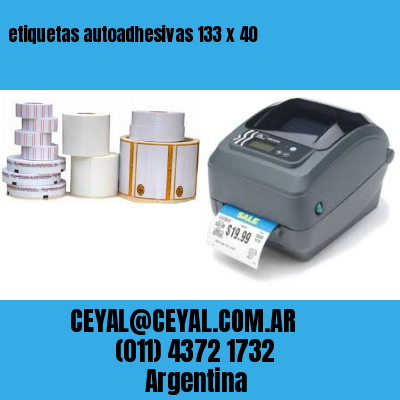 etiquetas autoadhesivas 133 x 40