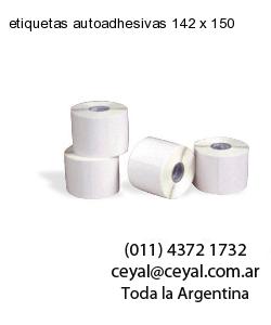 etiquetas autoadhesivas 142 x 150