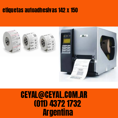 etiquetas autoadhesivas 142 x 150