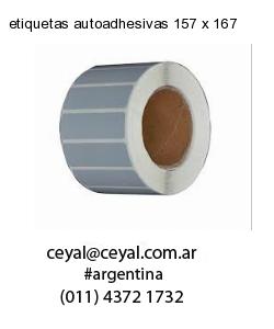 etiquetas autoadhesivas 157 x 167