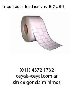 etiquetas autoadhesivas 162 x 66