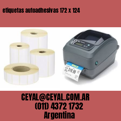 etiquetas autoadhesivas 172 x 124