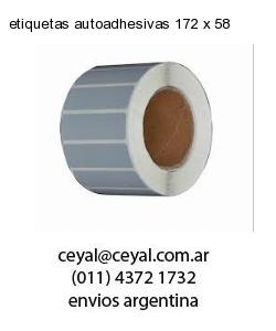 etiquetas autoadhesivas 172 x 58