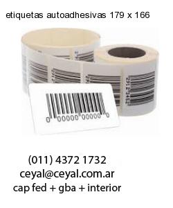 etiquetas autoadhesivas 179 x 166
