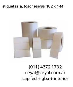 etiquetas autoadhesivas 182 x 144