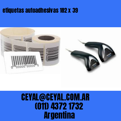 etiquetas autoadhesivas 182 x 39