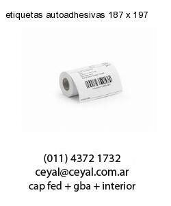 etiquetas autoadhesivas 187 x 197