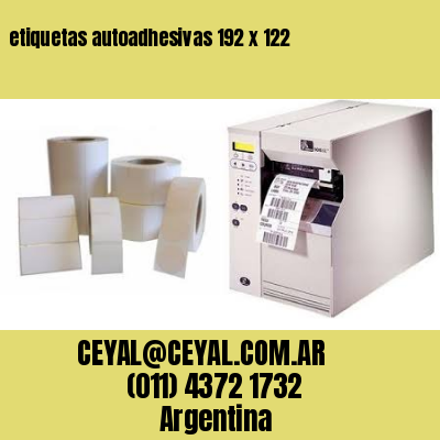 etiquetas autoadhesivas 192 x 122