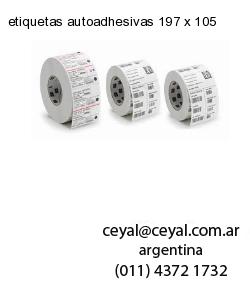 etiquetas autoadhesivas 197 x 105