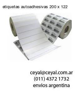 etiquetas autoadhesivas 200 x 122