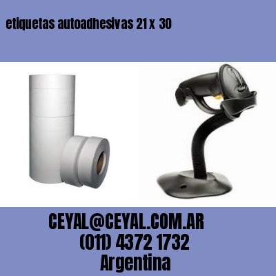 etiquetas autoadhesivas 21 x 30