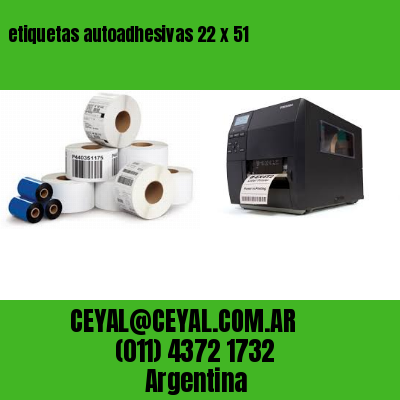 etiquetas autoadhesivas 22 x 51
