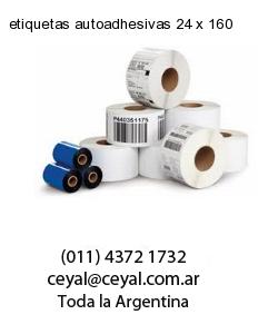 etiquetas autoadhesivas 24 x 160