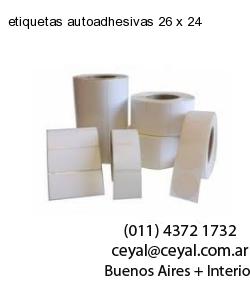 etiquetas autoadhesivas 26 x 24