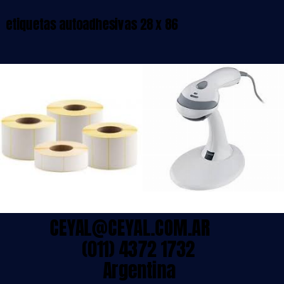 etiquetas autoadhesivas 28 x 86