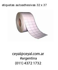 etiquetas autoadhesivas 32 x 37