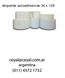 etiquetas autoadhesivas 36 x 128