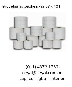 etiquetas autoadhesivas 37 x 101
