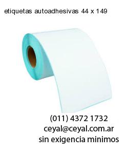 etiquetas autoadhesivas 44 x 149