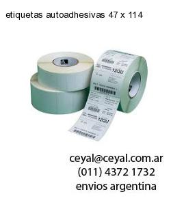 etiquetas autoadhesivas 47 x 114