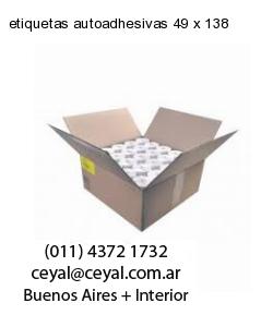 etiquetas autoadhesivas 49 x 138